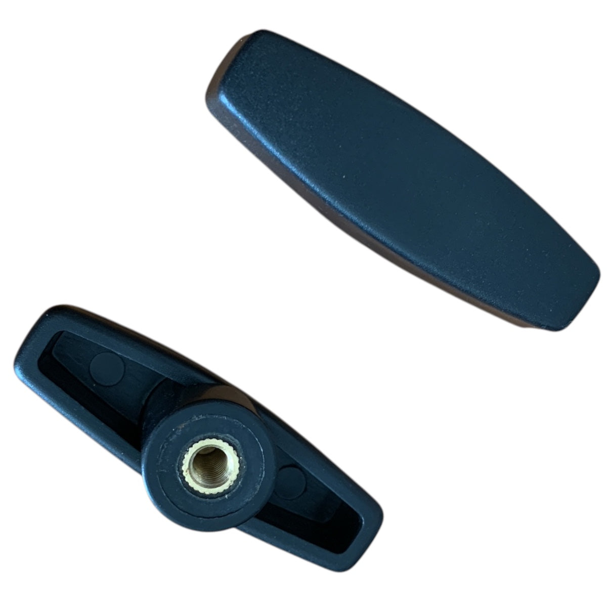 Perilla Forma T M8 De Plástico Negro 2 Piezas