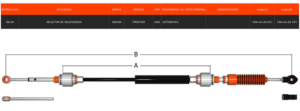 Chicote Para Nissan Frontier 2005 Transmisión Automática.