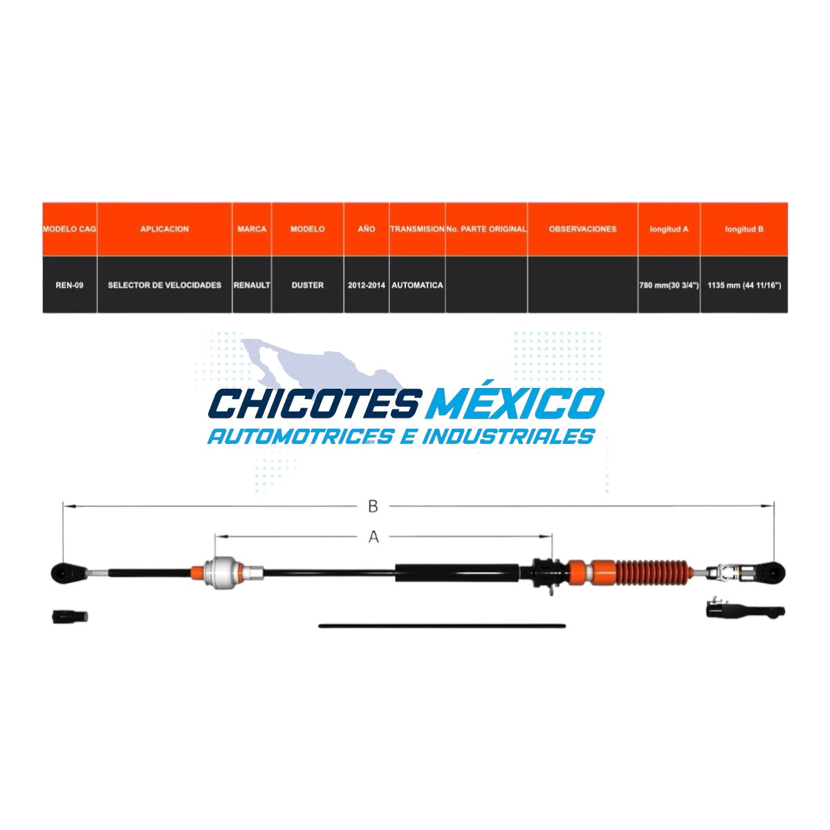 Chicote Renault Duster 2013 Caja De Velocidades Automática