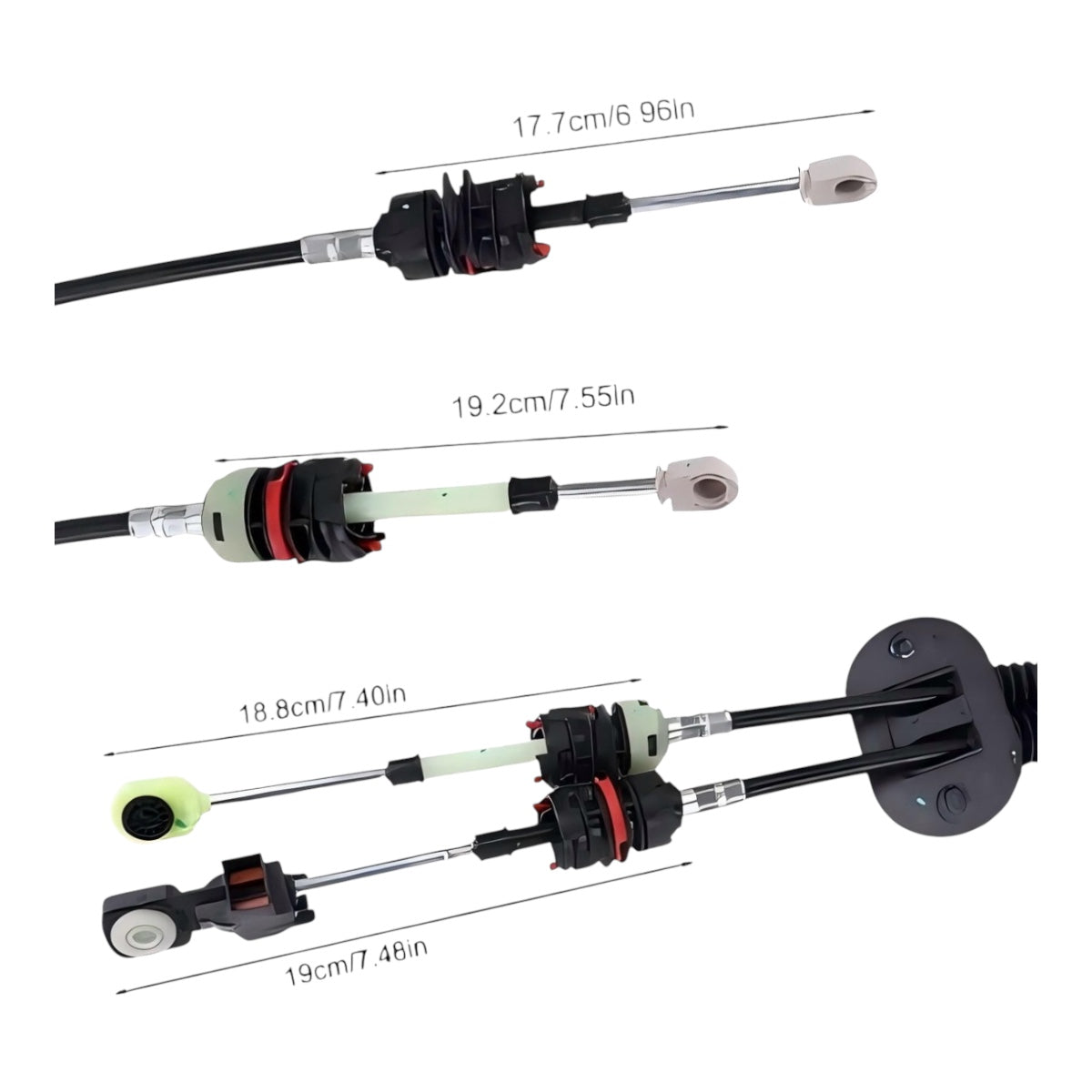 Juego de Chicotes Velocidades Cable Para Ford Fiesta 1.6 y Ecosport 2.0 Año 2003 a 2010