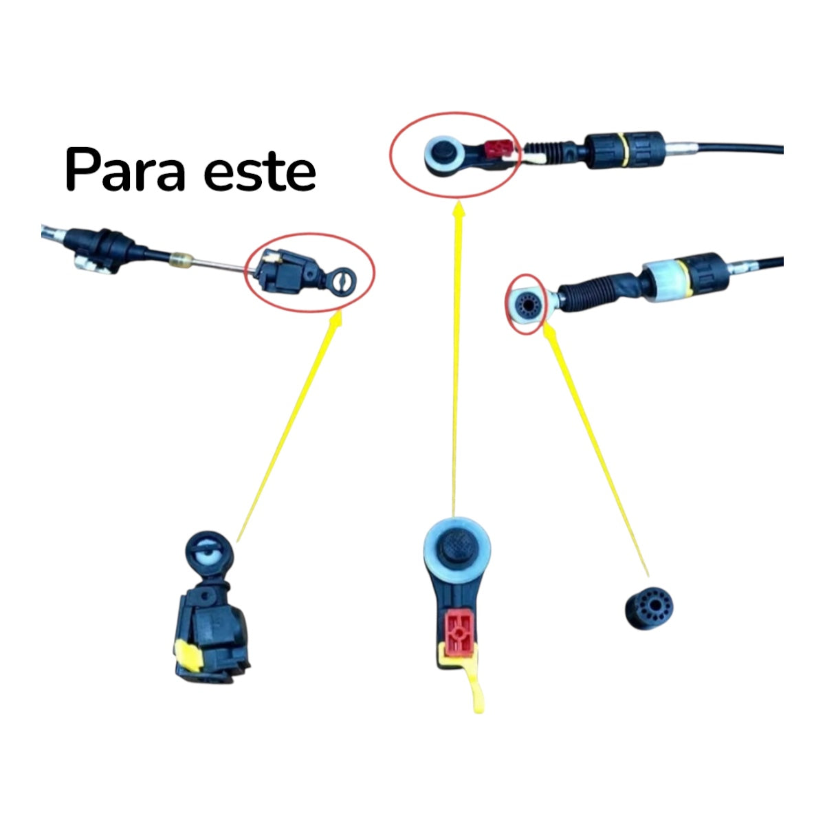 Terminal Punta de Chicote Selector Ford Fiesta Focus Automática numero de parte 4S6P7412AB